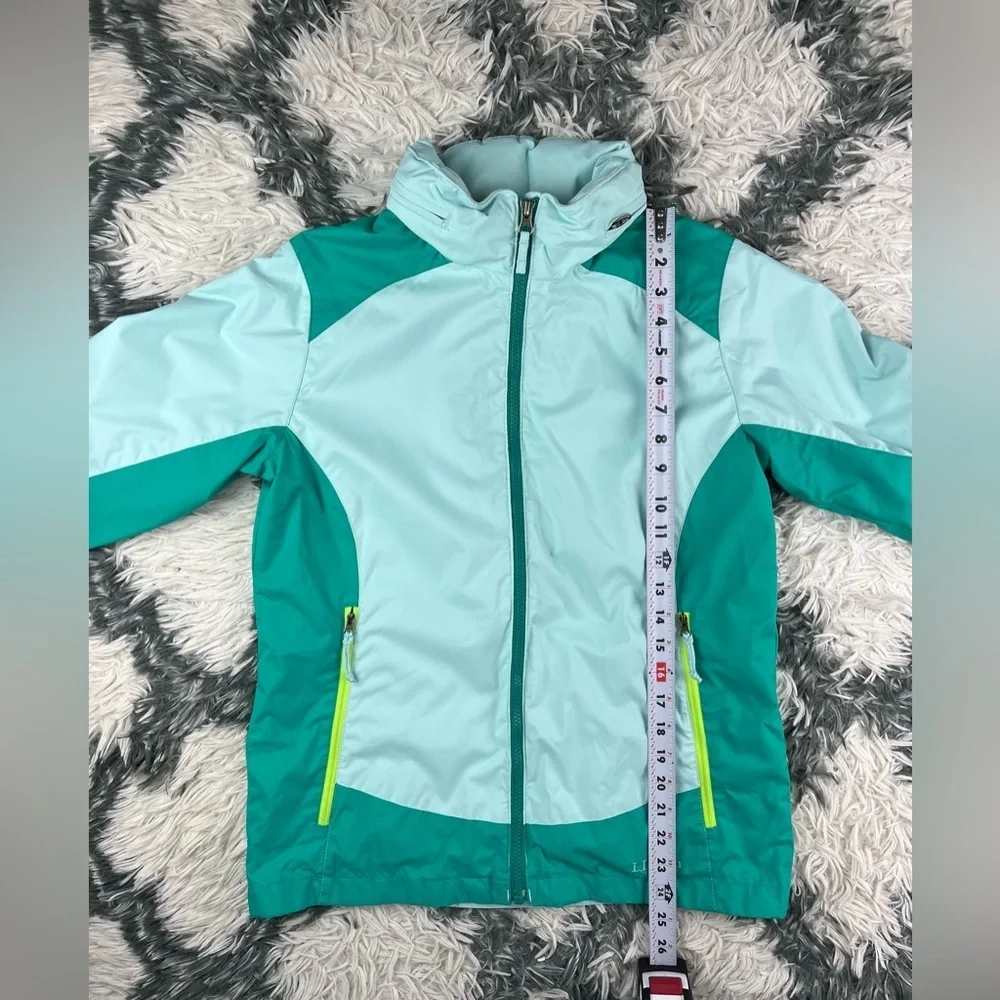 L.L. Bean Youth Jacket Full Zip Green With Hood Size Large (14-16)